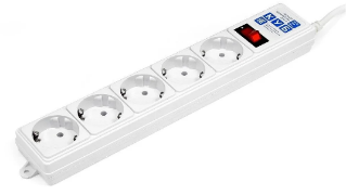 Сетевой фильтр Power Cube SPG-B-6-WHITE, 5 розеток (2200 Вт, 5 м)