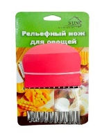 Рельефный нож для овощей Sun S-106 * (цвет, розовый и салатовый)