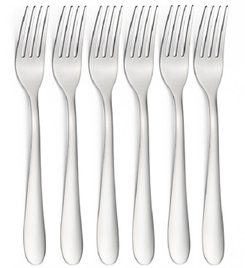 Набор Вилки Stainless Steel, гладкие без рисунка, 6 шт
