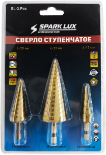 Набор Сверло ступенчатое по металлу (4-12/4-20/4-32) "Sparklux" SL-3.Pcs
