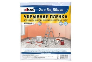 Пленка укрывная для защиты пола при проведении малярных работ * "Unibob" (2 м)