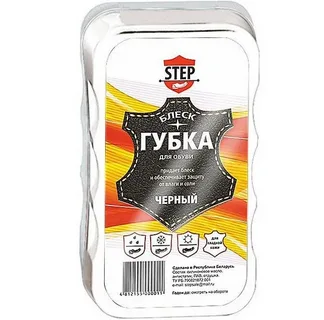 Губка для обуви бесцветная STEP