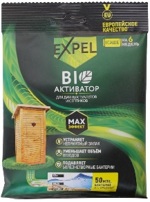 Для дачных туалетов септиков BIO активатор EXPEL 75г