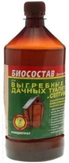 Для выгребных ям, туалетов и септиков Биосостав Доктор Ромик 1л