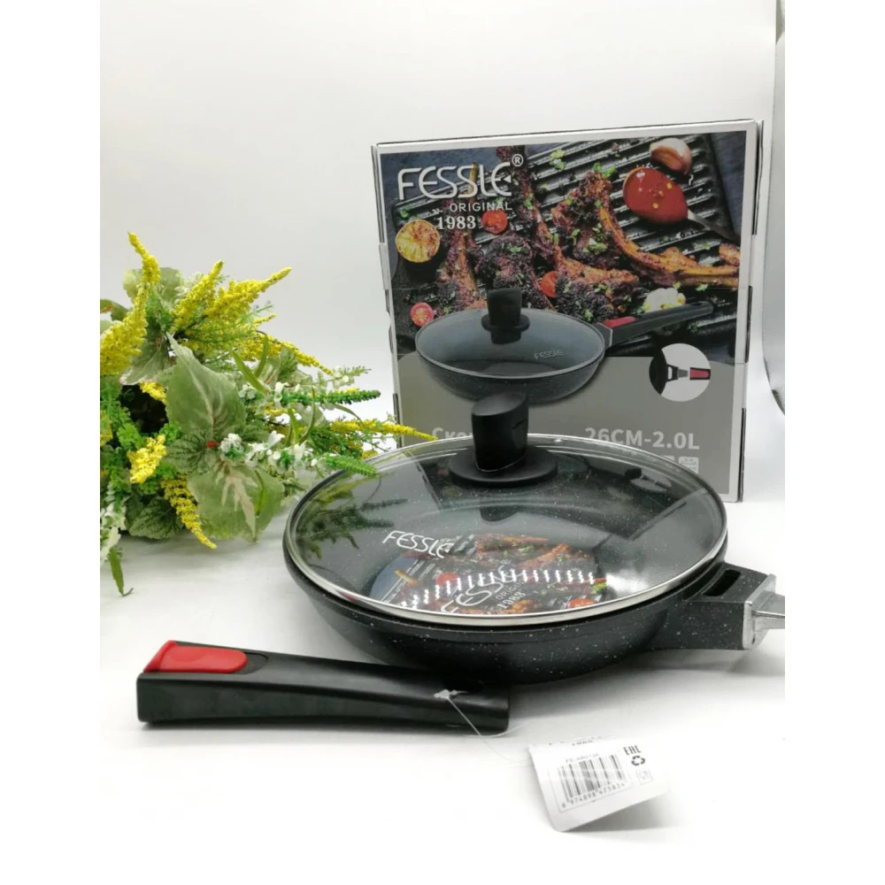 Сковорода FESSLE с съемной ручкой диаметр, 2 л, FE-XB0126