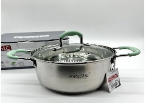 Кастрюля нерж. 4.7 л Fessle F-01403