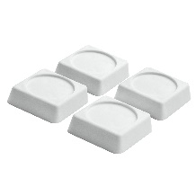 Подставки антивибрационные для стиральных машин и холодильников, в.,белые квадратные 75 уп
