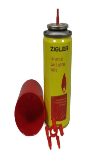 Газ для заправки зажигалок 210мл ZIGLER