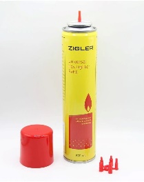 Газ для заправки зажигалок 270мл ZIGLER