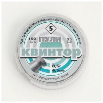Пули для пневматики "Квинтор" плоскоголовые, кал. 4